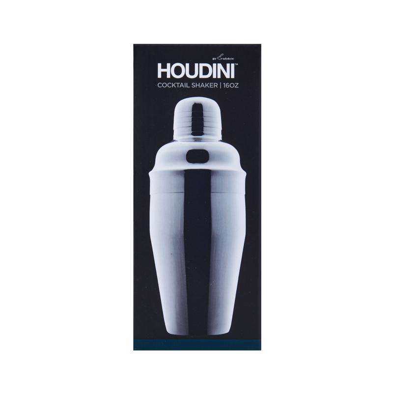 HOUDINI进口代理批发 Houdini 16 盎司银色不锈钢鸡尾酒摇酒器