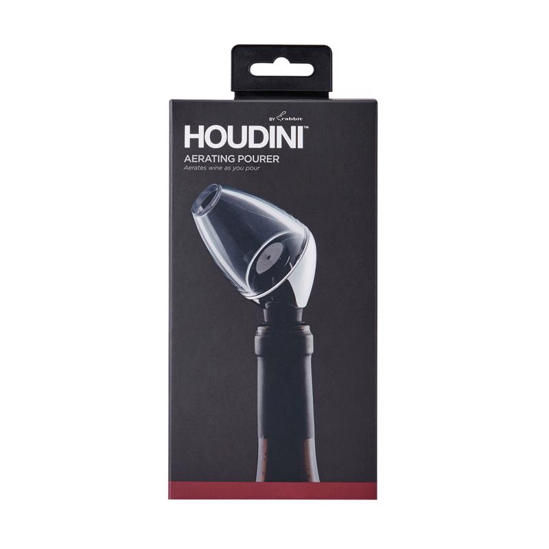 HOUDINI进口代理批发 Houdini Deluxe 16 盎司银色镀铬充气倒酒器