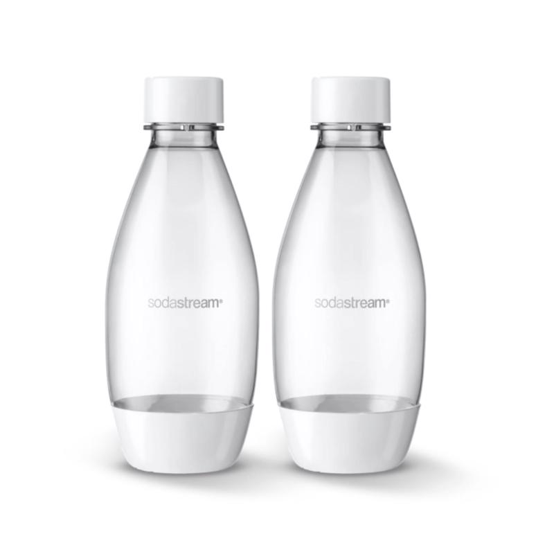 SODASTREAM进口代理批发 SodaStream 白色 0.5 L 碳酸化器瓶 2 个装