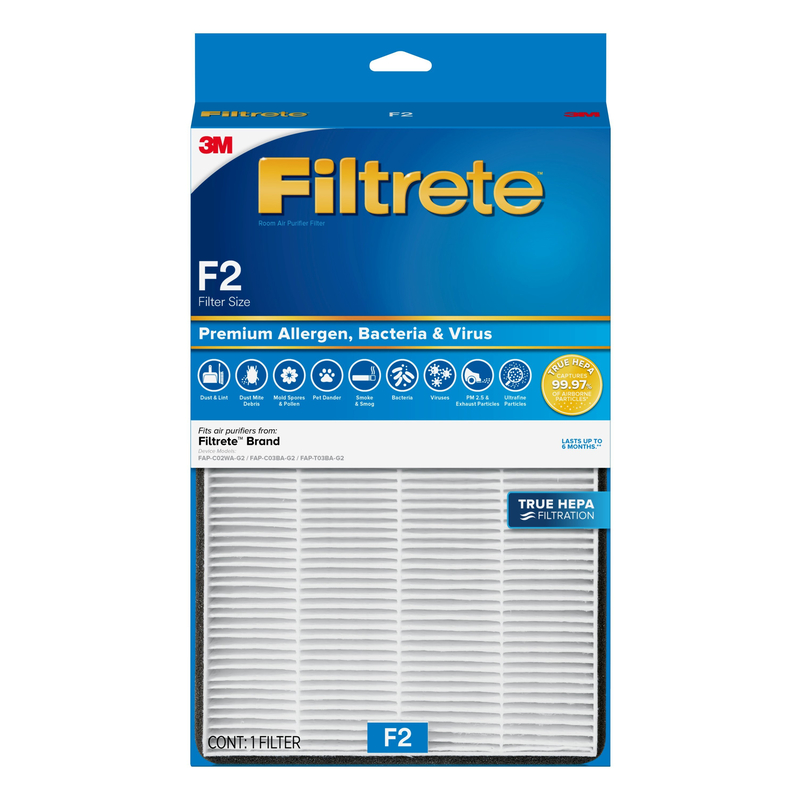 FILTRETE进口代理批发 Filtrete 13 英寸高X 8.2 英寸宽矩形 HEPA 空气净化器过滤器 1 个装