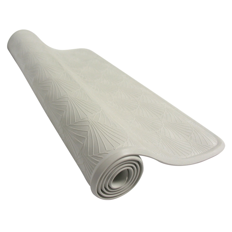 Zenith 27-1/2 in. L X 15-3/4 in. W White Rubber Bath Mat