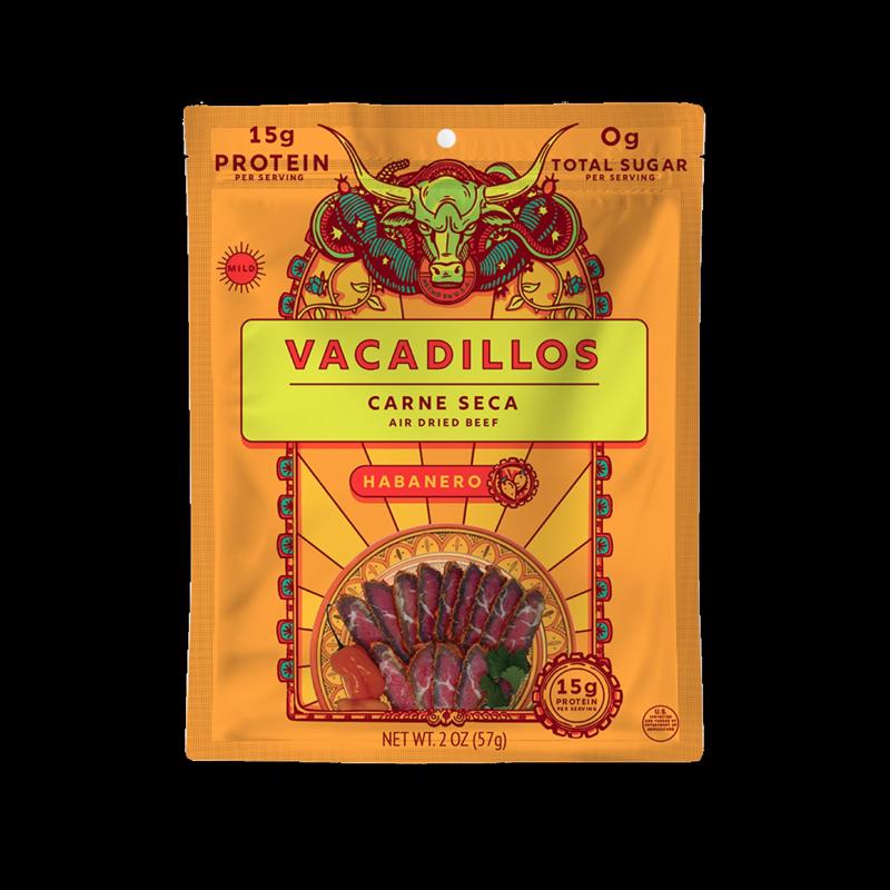 VACADILLOS进口代理批发 Vacadillos Carne Seca 哈瓦那牛肉条 2 盎司袋装