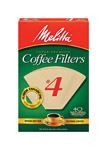 MELITTA进口代理批发 Melitta 12 杯棕色锥体咖啡过滤器 40 包