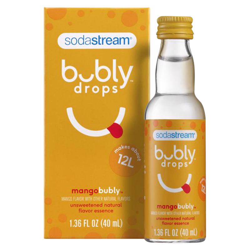 SODASTREAM进口代理批发 SodaStream Bubly 滴剂芒果水果滴剂 1.36 盎司 1 包