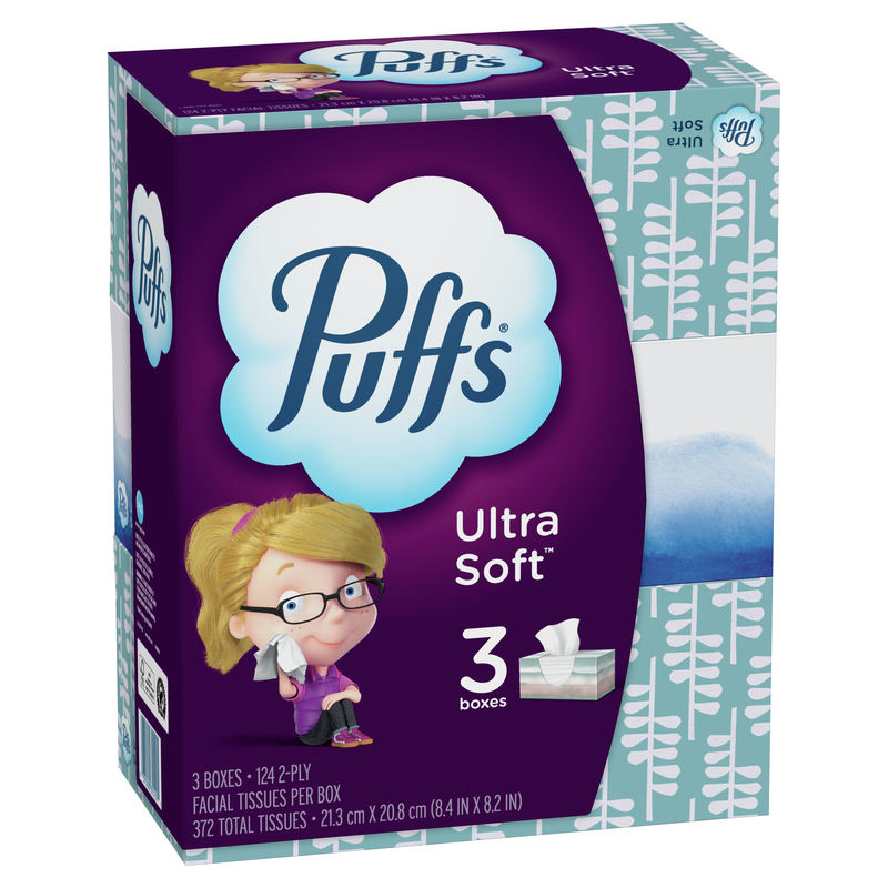 PUFFS进口代理批发 Puffs 超柔软 124 克拉面巾纸