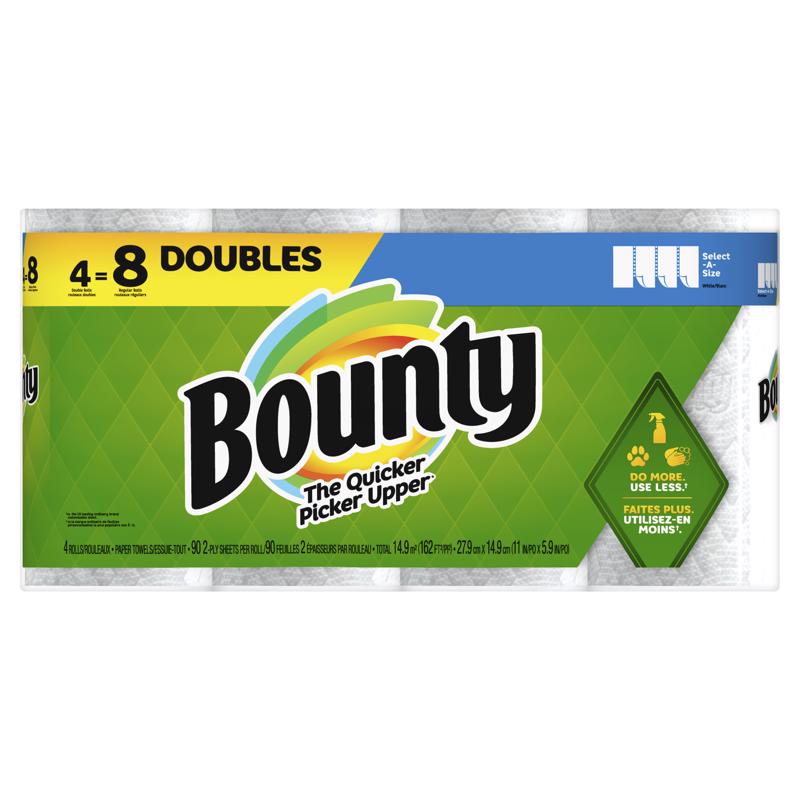 BOUNTY进口代理批发 Bounty Select-A 号纸巾 98 张 2 层 4 包