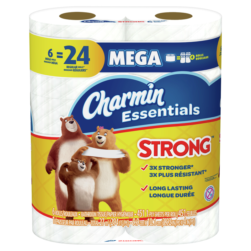 CHARMIN进口代理批发 Charmin 强力卫生纸 6 卷 451 张