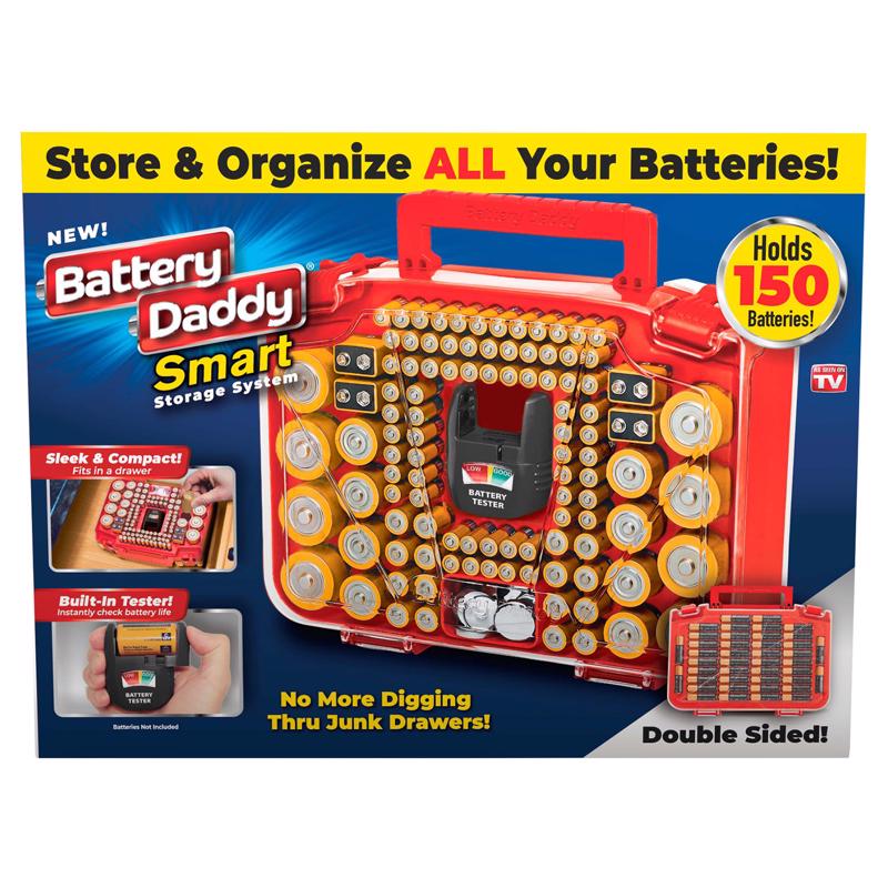 BATTERY DADDY进口代理批发 Battery Daddy Smart 如电视上所见电池存储系统塑料 1 件装