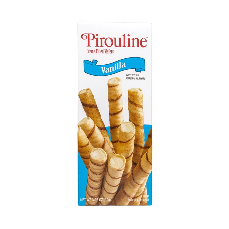 PIROULINE进口代理批发 Pirouline 香草威化饼 3.25 盎司盒装