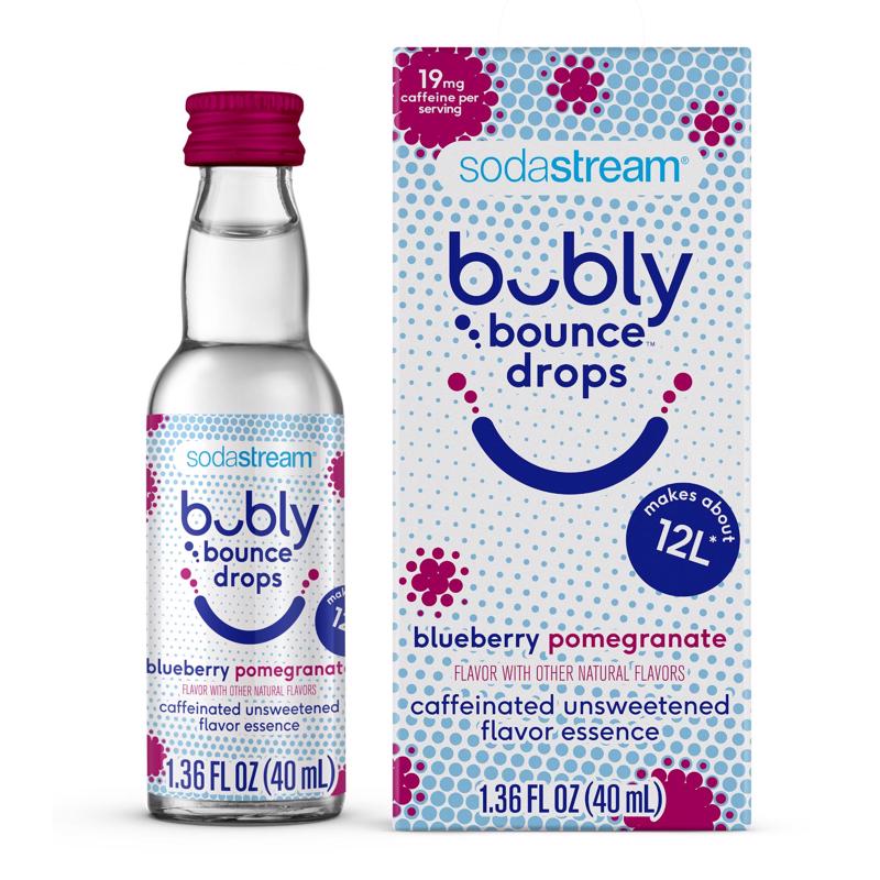 SODASTREAM进口代理批发 SodaStream Bubly Bounce 蓝莓石榴果滴 1.36 盎司 1 包