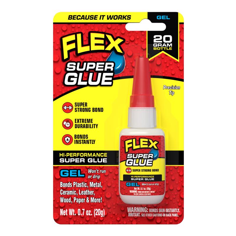 FLEX SEAL FAMILY OF PRODUCTS进口代理批发 Flex Seal 产品系列 Flex Super Glue 高强度透明 Super Glue 20 克