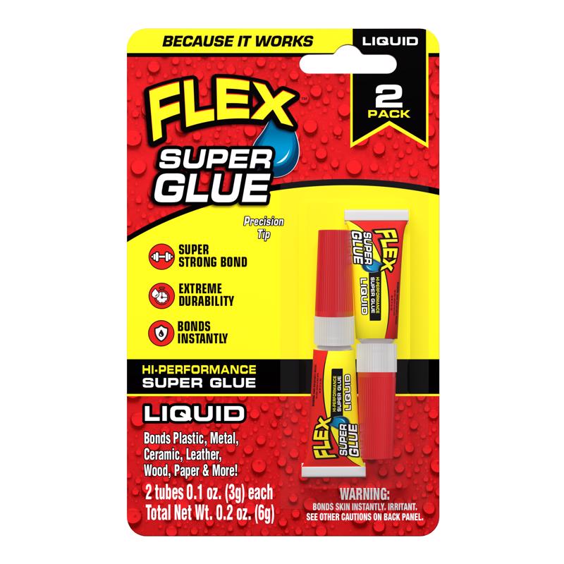 FLEX SEAL FAMILY OF PRODUCTS进口代理批发 Flex Seal 产品系列 Flex Super Glue 高强度透明 Super Glue 2 包