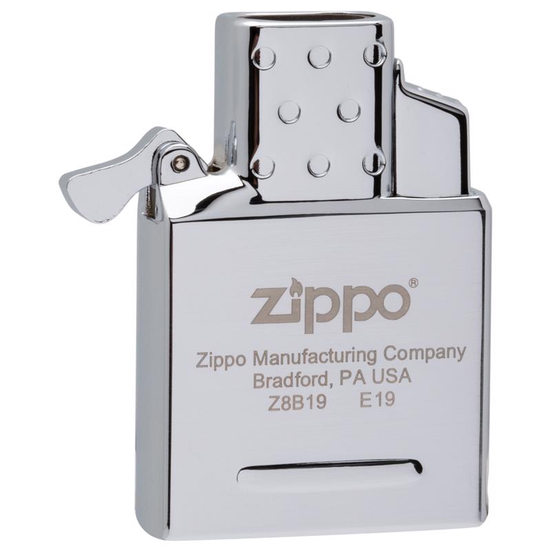 ZIPPO进口代理批发 Zippo 银色双火炬打火机插件 1 件装