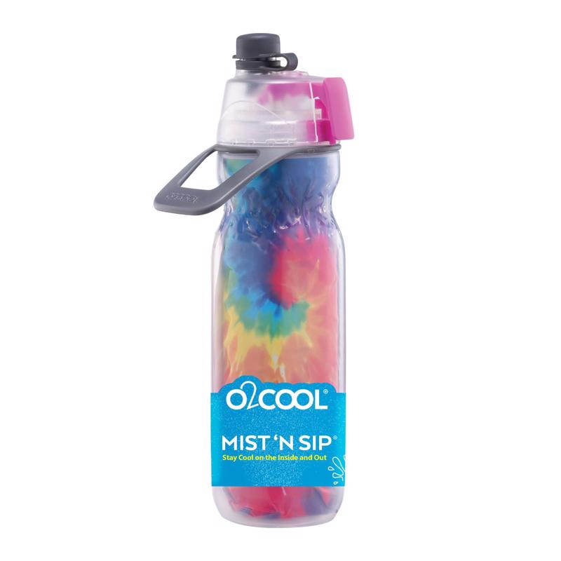 O2COOL进口代理批发 O2Cool Mist 'N Sip 北极挤压绝缘 20 盎司水瓶 1 包