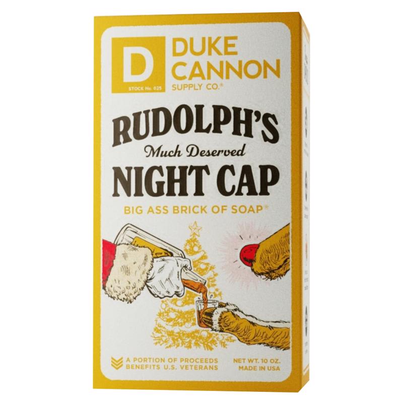 DUKE CANNON进口代理批发 Duke Cannon Rudolph's 值得拥有的睡帽沐浴皂 10 盎司 1 包