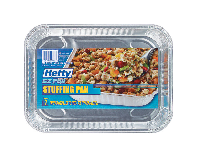 HEFTY进口代理批发 Hefty EZ 铝箔 9 英寸宽X 13 英寸长烤盘 银色