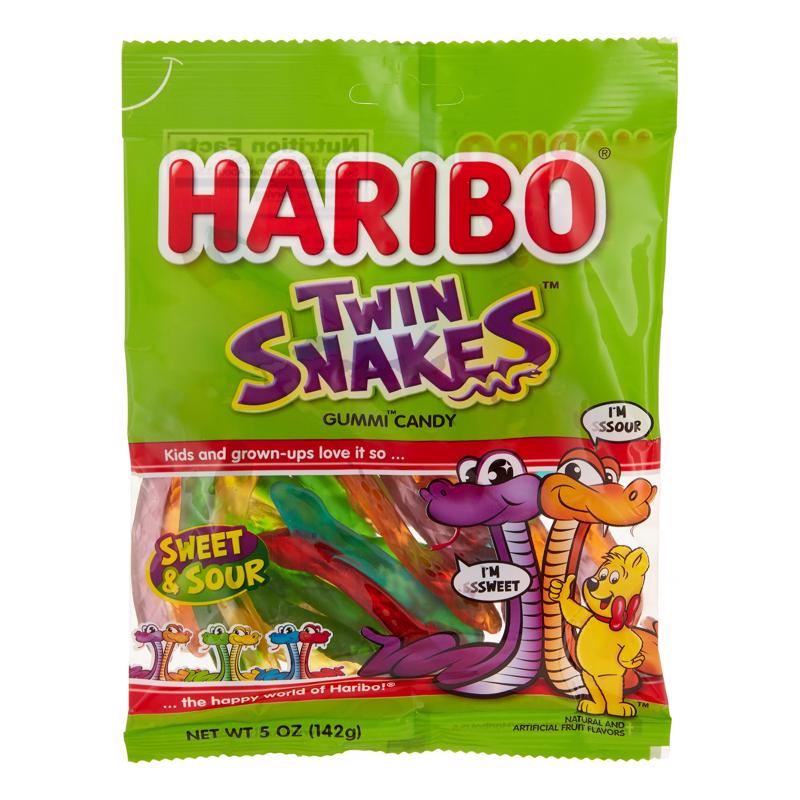 HARIBO进口代理批发 Haribo 双蛇糖醋软糖 5 盎司