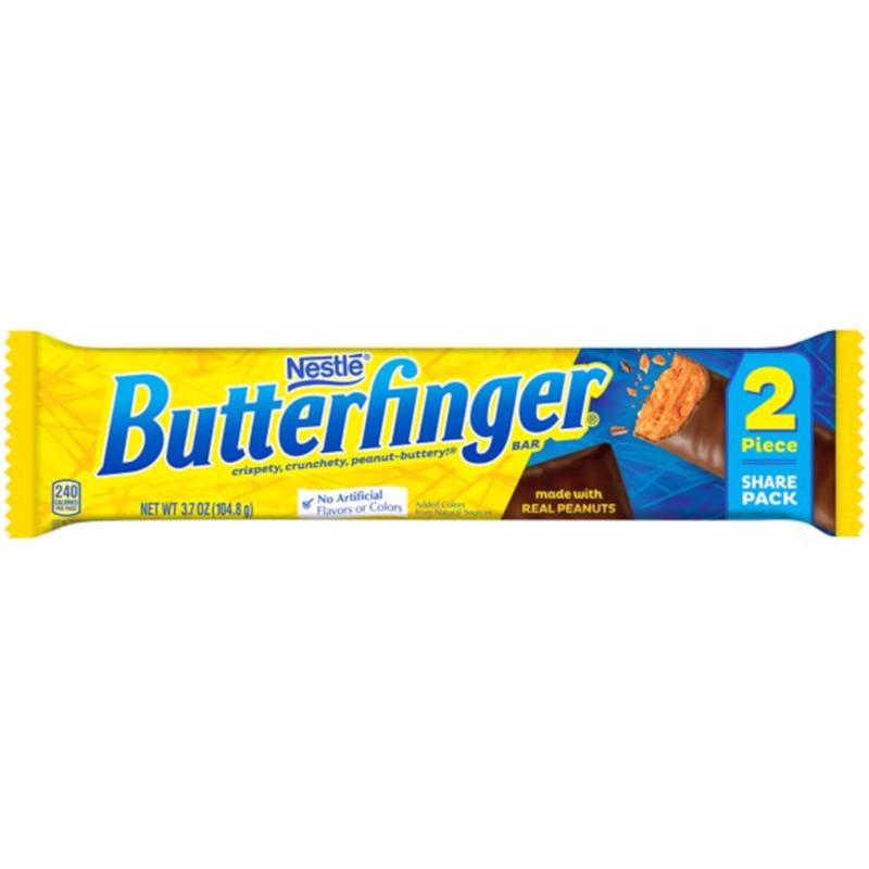 NESTLE进口代理批发 雀巢 Butterfinger 花生糖棒 3.7 盎司