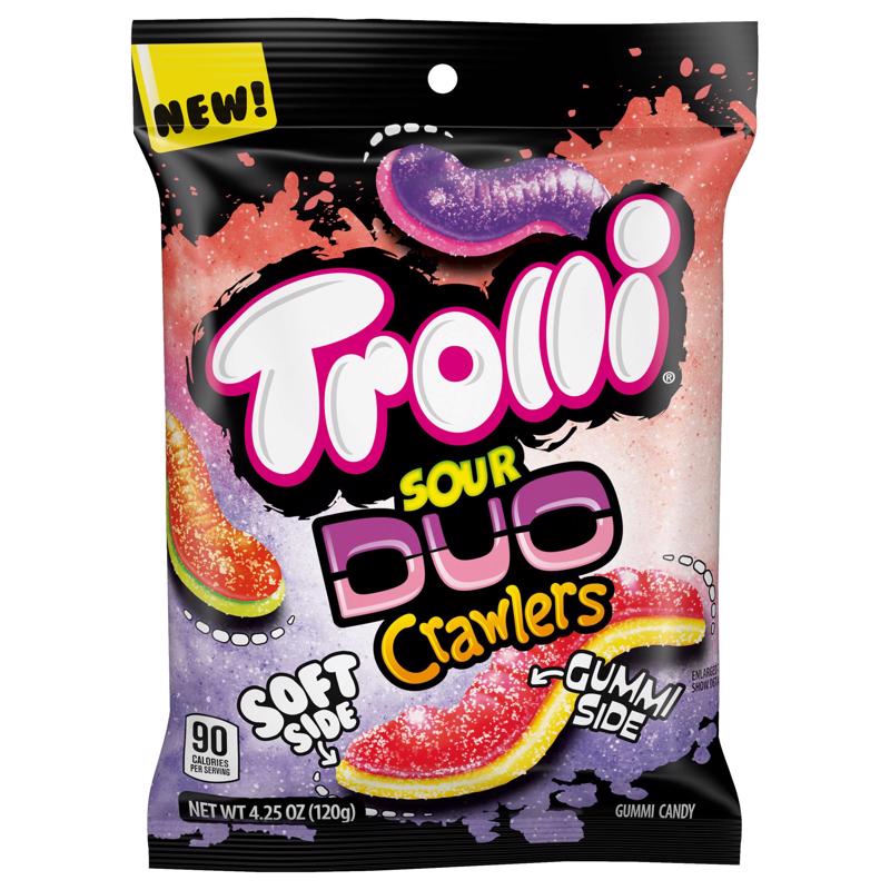 TROLLI进口代理批发 Trolli Sour Duo Crawlers 软糖 4.25 盎司