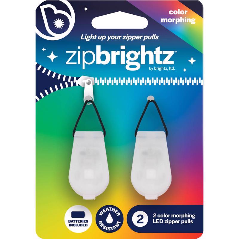 BRIGHTZ进口代理批发 Brightz Zip Brightz 颜色变形 LED ABS 塑料 2 个装