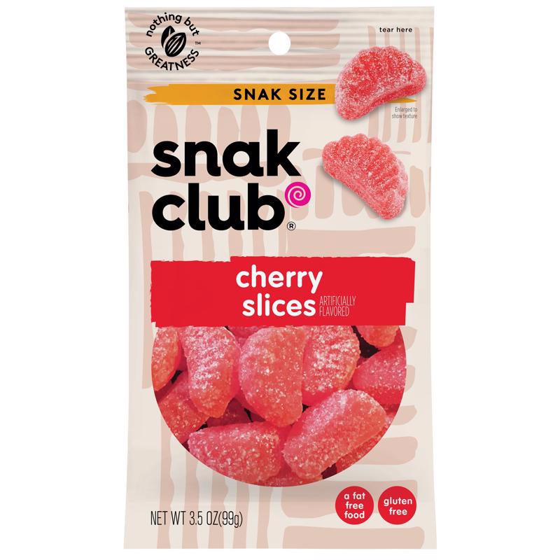 酷牌库|商品详情-SNAK CLUB进口代理批发 Snak Club 樱桃片软糖 3.5 盎司袋装