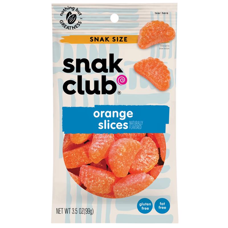 SNAK CLUB进口代理批发 Talk Club 橙片软糖 3.5 盎司袋装