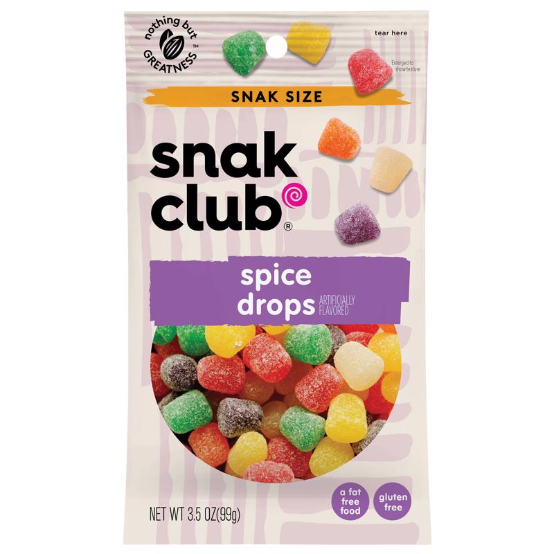 SNAK CLUB进口代理批发 Snak Club Spice Drops 软糖 3.5 盎司袋装