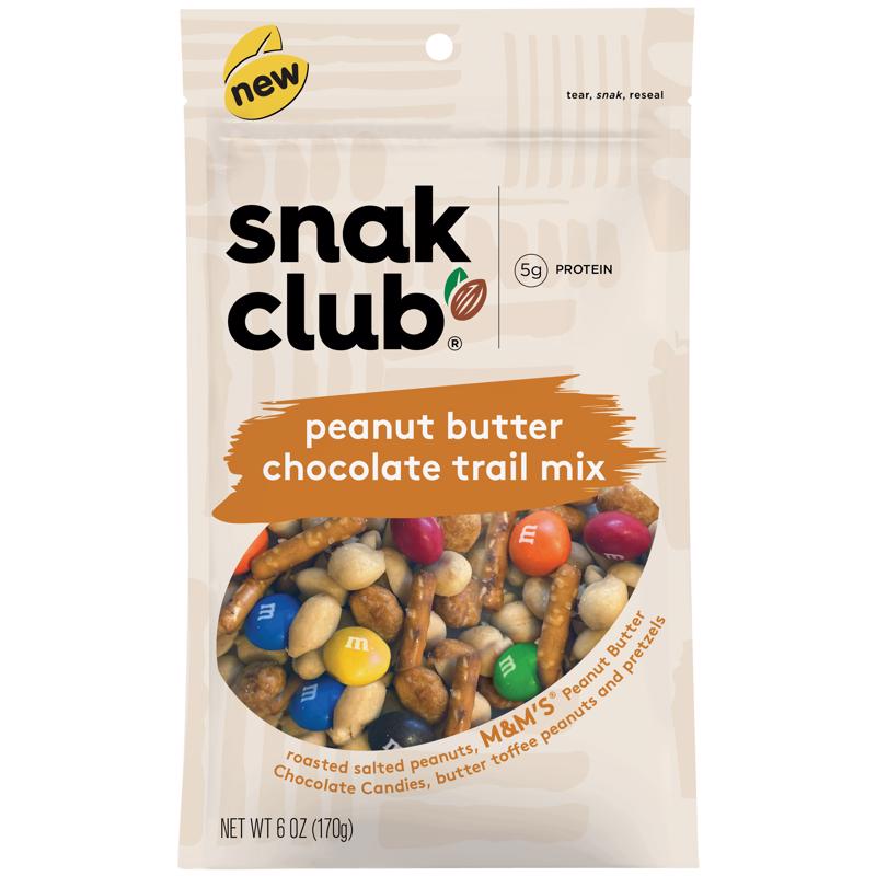 SNAK CLUB进口代理批发 Snak Club 花生酱巧克力混合装 6 盎司袋装