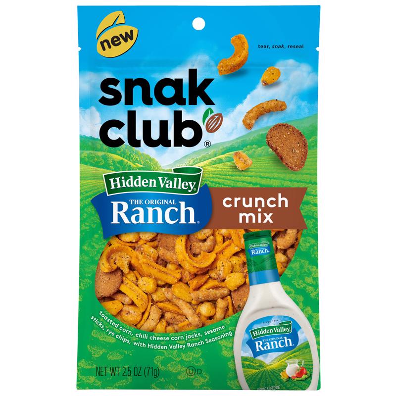 SNAK CLUB进口代理批发 Snak Club Hidden Valley Ranch 混合零食 2.5 盎司袋装