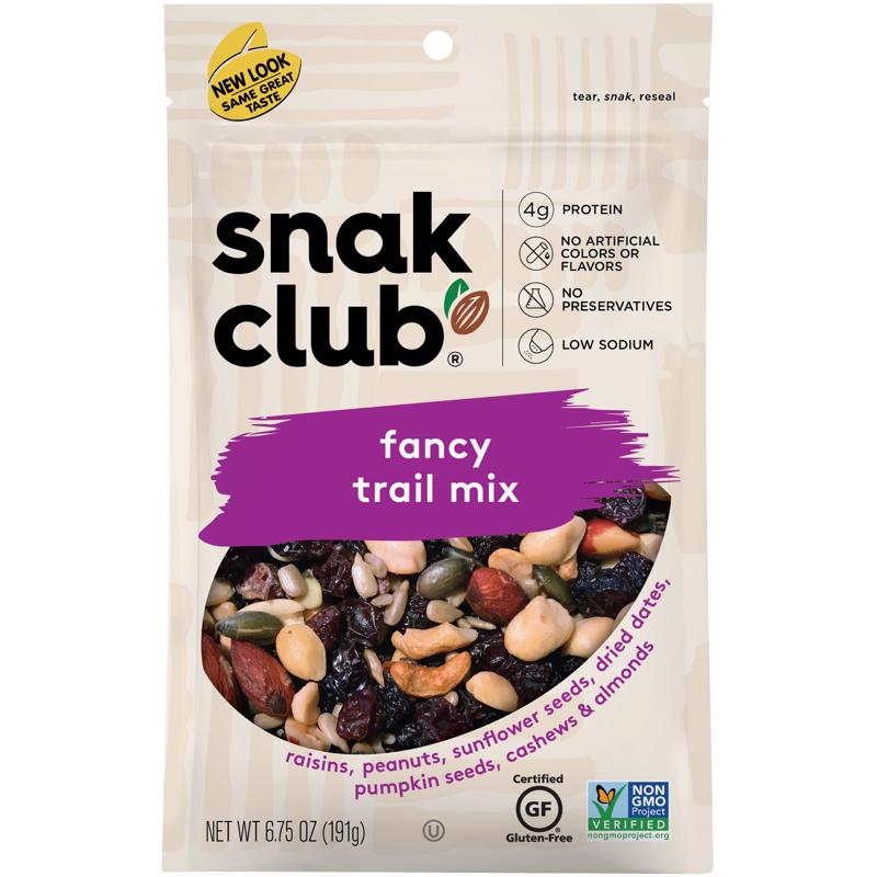 SNAK CLUB进口代理批发 Snak Club Fancy Trail Mix 6.75 盎司袋装