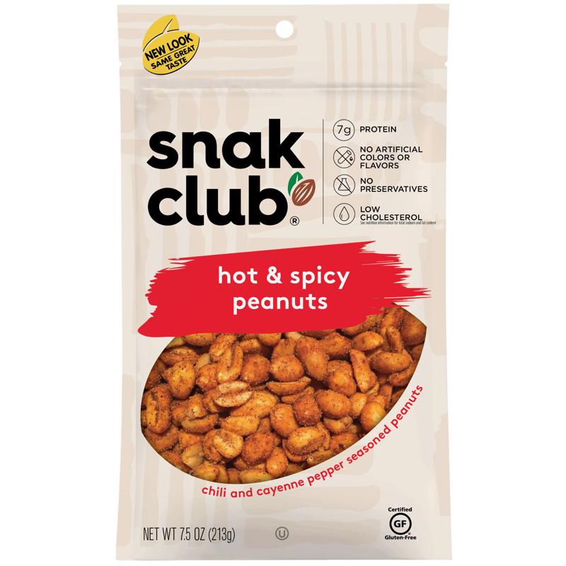 SNAK CLUB进口代理批发 Snak Club 麻辣花生 7.5 盎司袋装