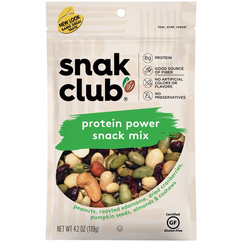 酷牌库|商品详情-SNAK CLUB进口代理批发 Snak Club 蛋白质能量零食混合物 4.2 盎司袋装