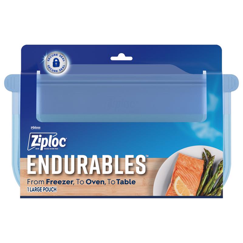 ZIPLOC进口代理批发 Ziploc Endurables 64 盎司蓝色食品储存容器 1 包