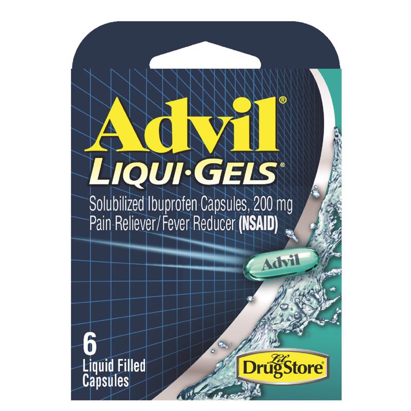 ADVIL进口代理批发 Advil 液体凝胶止痛/退烧药 6 克拉 1 包