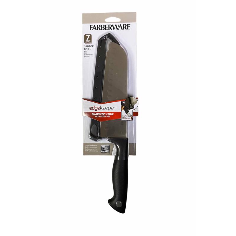 FARBERWARE进口代理批发 Farberware Edgekeeper 7 英寸 L 不锈钢三德刀 2 件