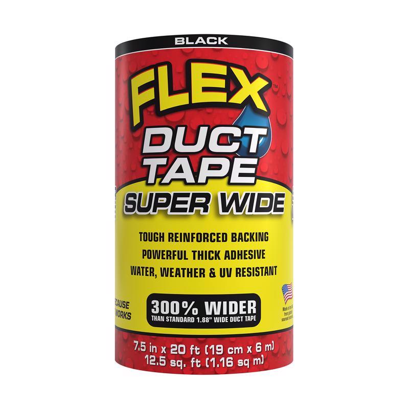 FLEX SEAL FAMILY OF PRODUCTS进口代理批发 Flex Seal 产品系列 Flex 超宽管道胶带 7.5 英寸 WX 20 英尺长 黑色管道胶带