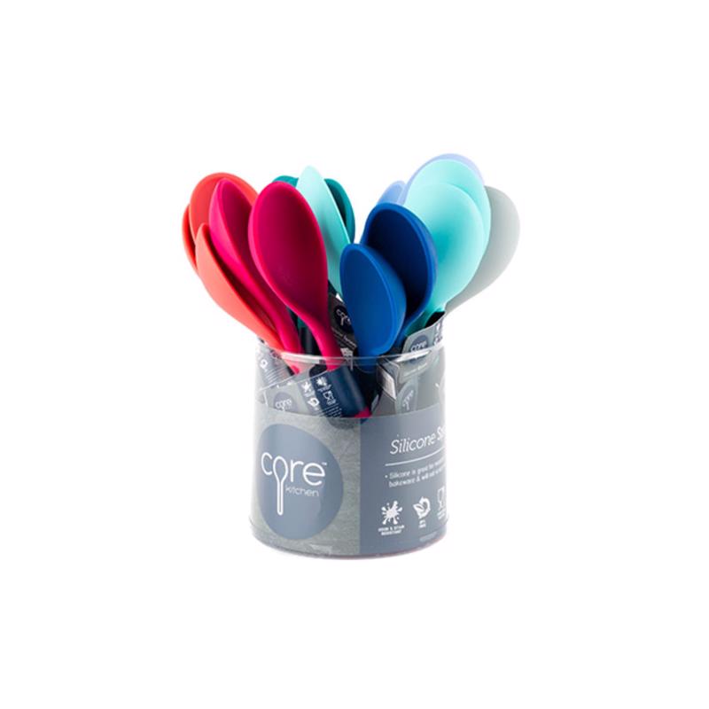 Core Kitchen Assorted Silicone Spoon, Dishwasher Safe, 500 Max Temperature