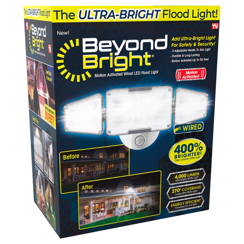 BEYOND BRIGHT进口代理批发 超亮光泽白色运动感应 LED 传感器灯