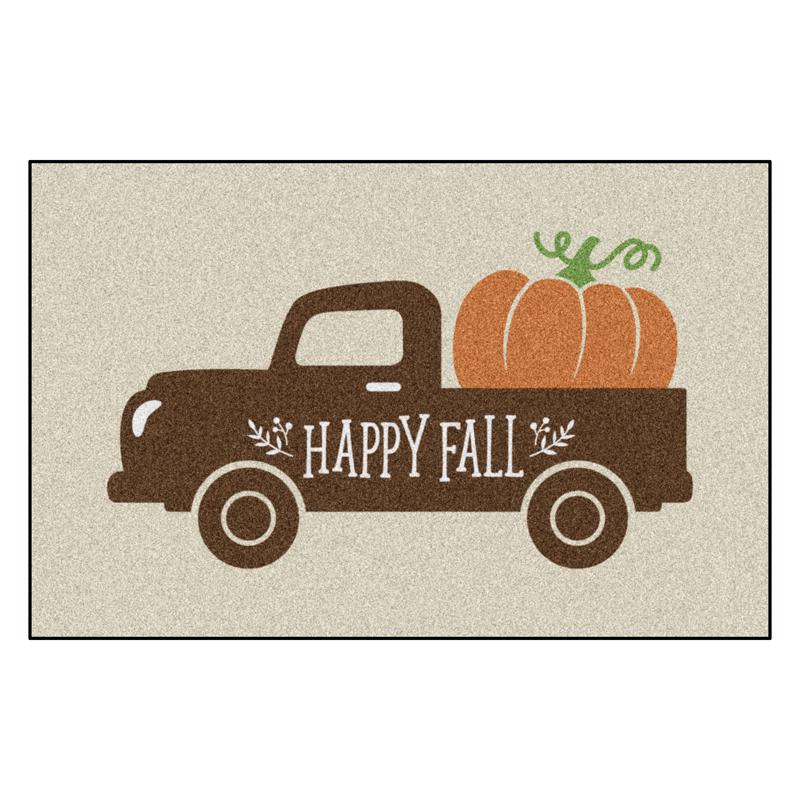 Fanmats 30 in. W X 20 in. L Multi-Color Fall Framers Nylon Door Mat