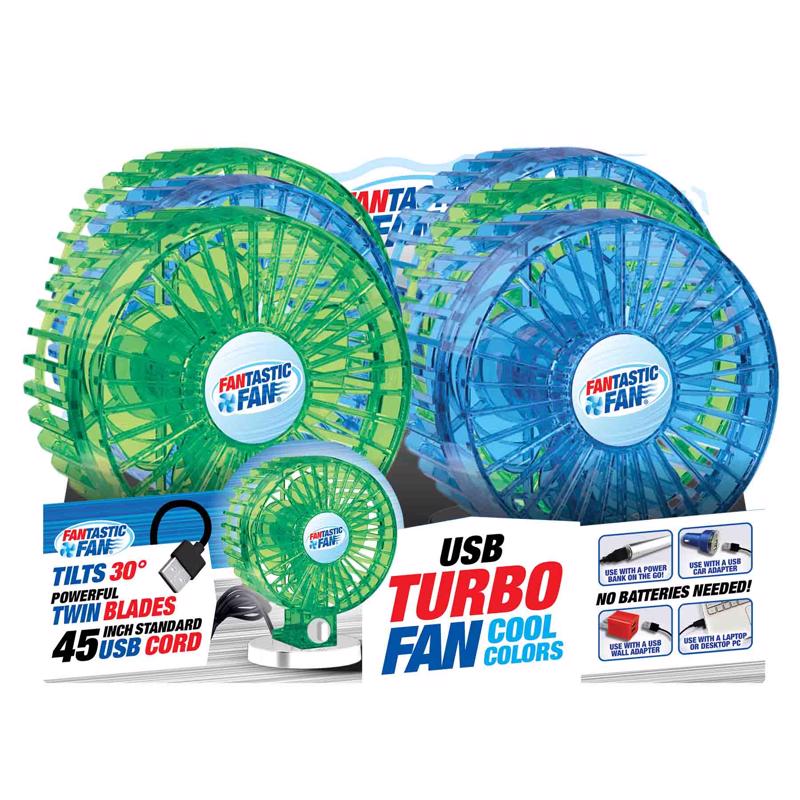 Shawshank LEDz 5.25 in. H Desktop Fan