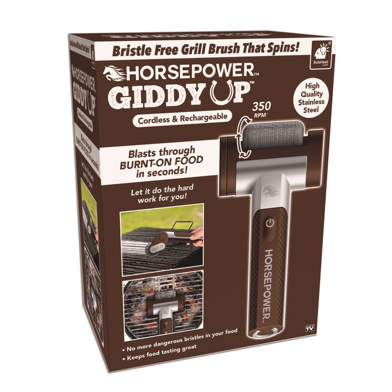 As Seen On TV Horsepower Grill Brush Stainless Steel 1 pk
