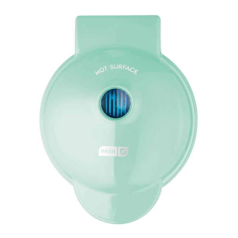 Mini Waffle Maker Machine For Individual Waffles, Paninis, And Snacks - Aqua