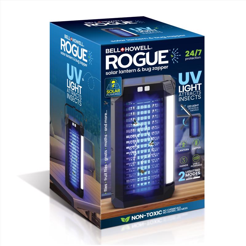 Bell & Howell Rogue Indoor and Outdoor Mosquito Zapper and Lantern 1500 ft 2 W