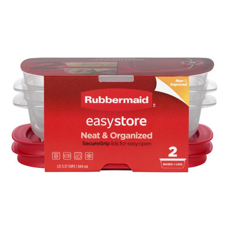 Rubbermaid Easy Store 3.57 cups Clear Food Storage Container Set 2 pk