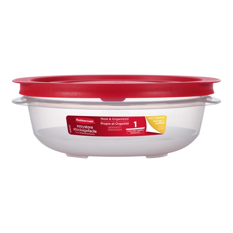 Rubbermaid Easy Store 4.55 cups Clear Food Container and Lid 1 pk