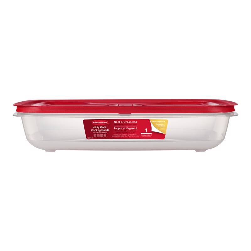 Rubbermaid Easy Store 28.8 cups Clear Food Container and Lid 1 pk