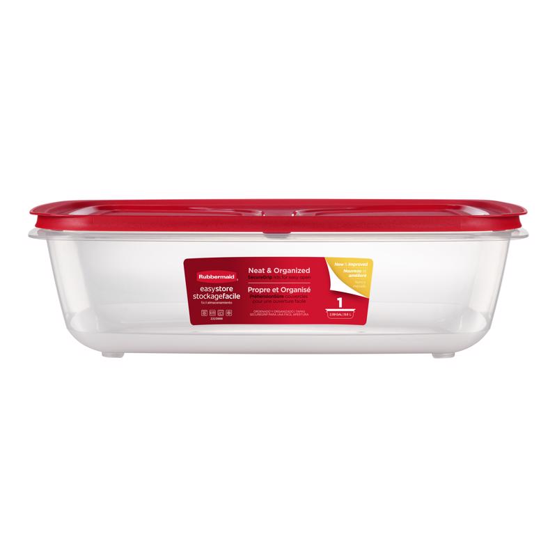 Rubbermaid Easy Store 41.5 cups Clear Food Container and Lid 1 pk