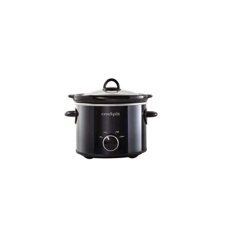2 Quart Round Manual Slow Cooker - Black Scr200-b