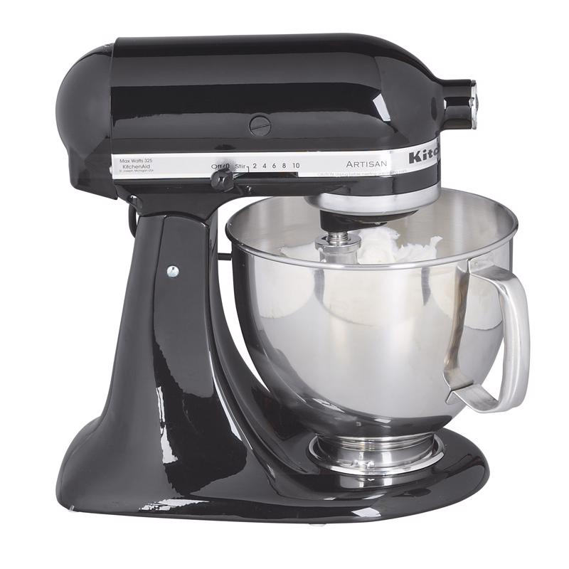 KITCHENAID进口代理批发 KitchenAid Artisan Onyx Black 5 夸脱 10 速立式搅拌机