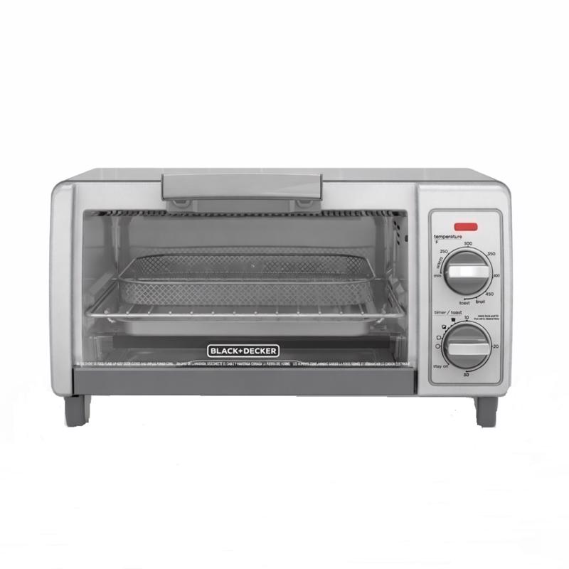 Black+Decker Stainless Steel Silver Toaster Oven 9.17 in. H X 11.97 in. W X 17.32 in. D